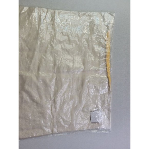 NEW - Pottery Barn 20x20" Yellow Textured Linen Farm Pillow Cover Classic Square - Picture 7 of 8